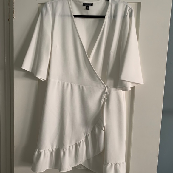 Topshop Ruffle Mini Dress - Picture 2 of 5